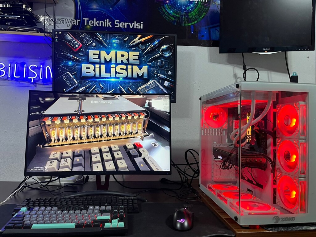 OYUN YAYIN BİLGİSAYARI GAMER PC MASAÜSTÜ BİLGİSAYAR FULL SET PC - 9