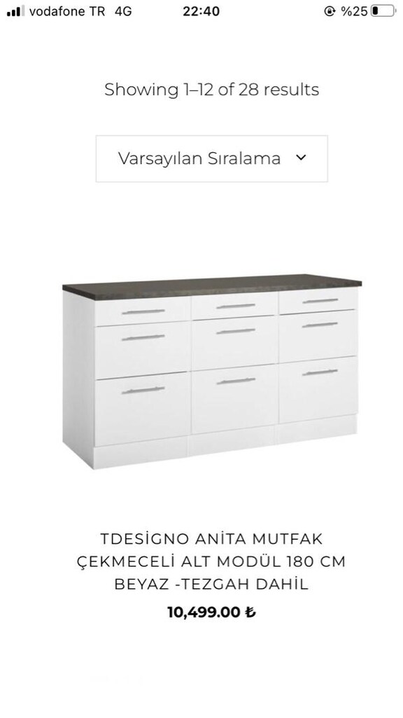 ŞİFONİYER özel imalat 200x81x48 cm. Fiyatı 8500.- tl - 5
