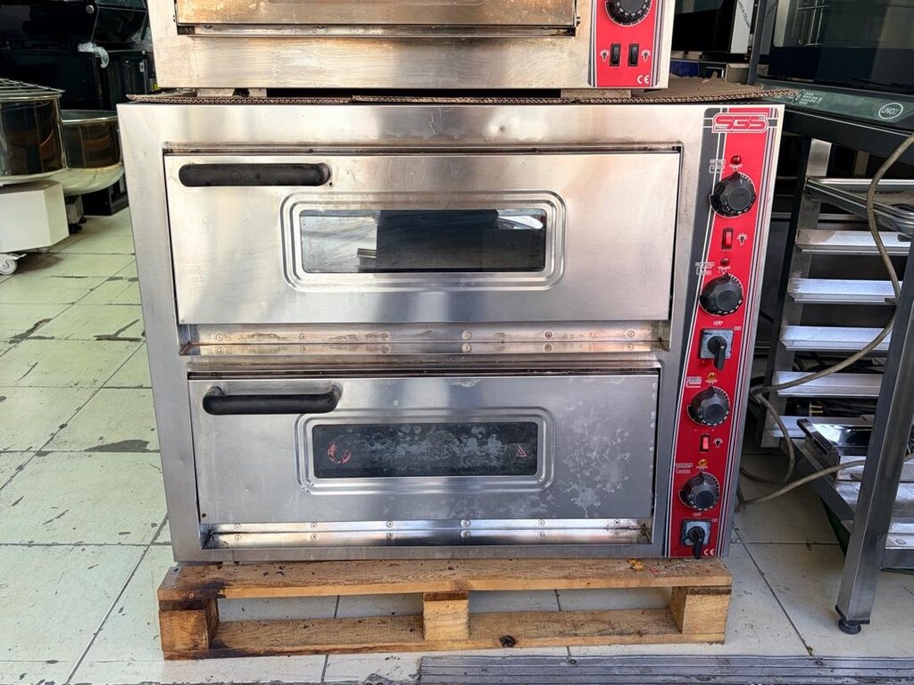 SGS 6868 Elektrikli Pizza Fırını / Çift Katlı Taş Tabanlı Fırın