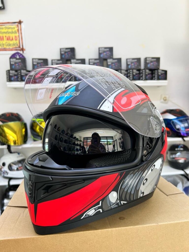 FULL FACE KASK GÜNEŞ VİZÖRLÜ - 4