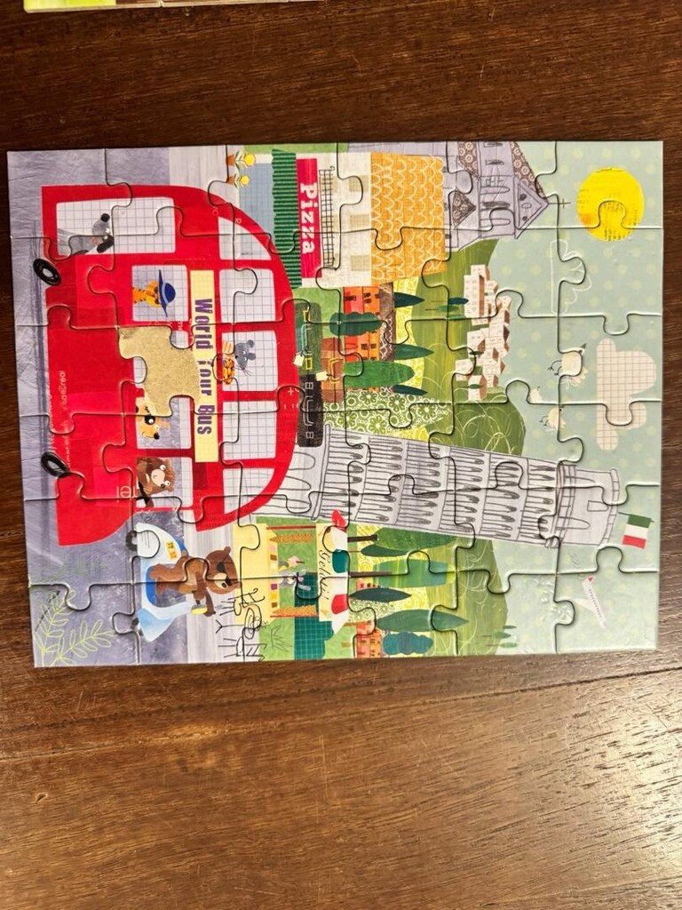 world tour bus- puzzle 10 adet - 5