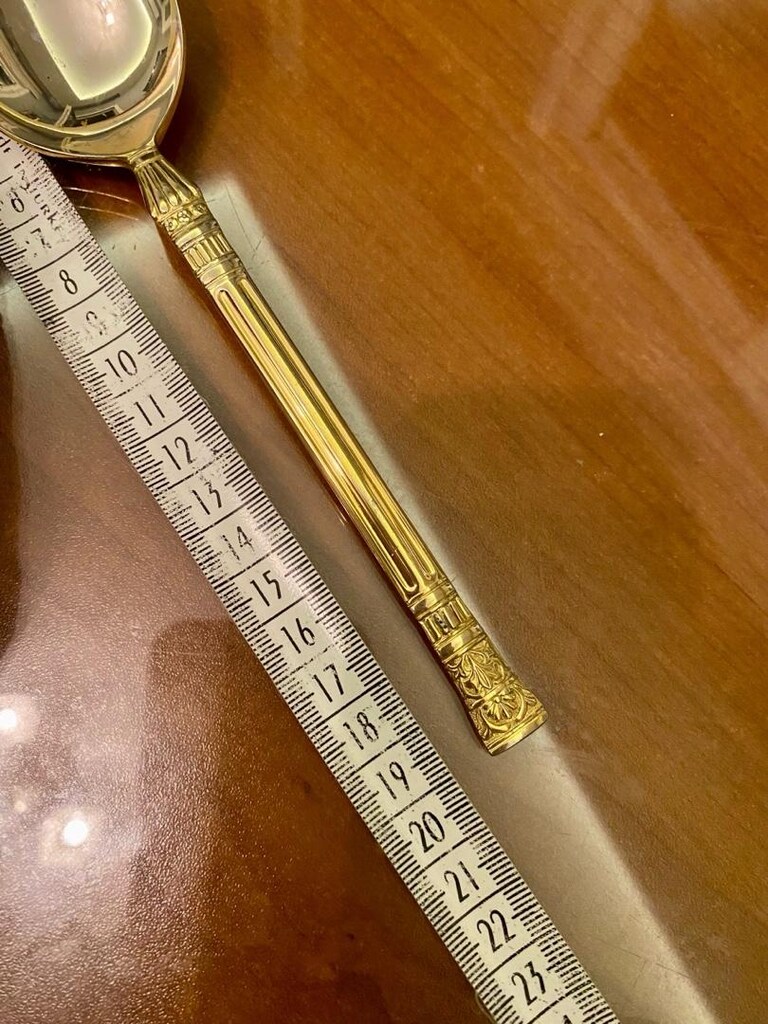 ALTIN KAPLAMA KAŞIK GOLD PLATED SPOON - 7