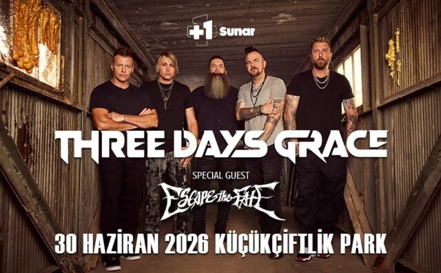 Three Days Grace Sahne Önü Konser Bileti
