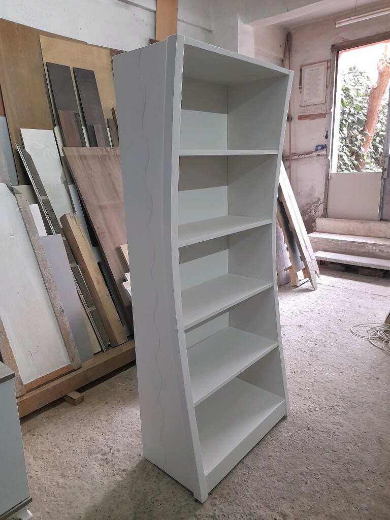 Beyaz modern raflı dolap özel üretim - 2