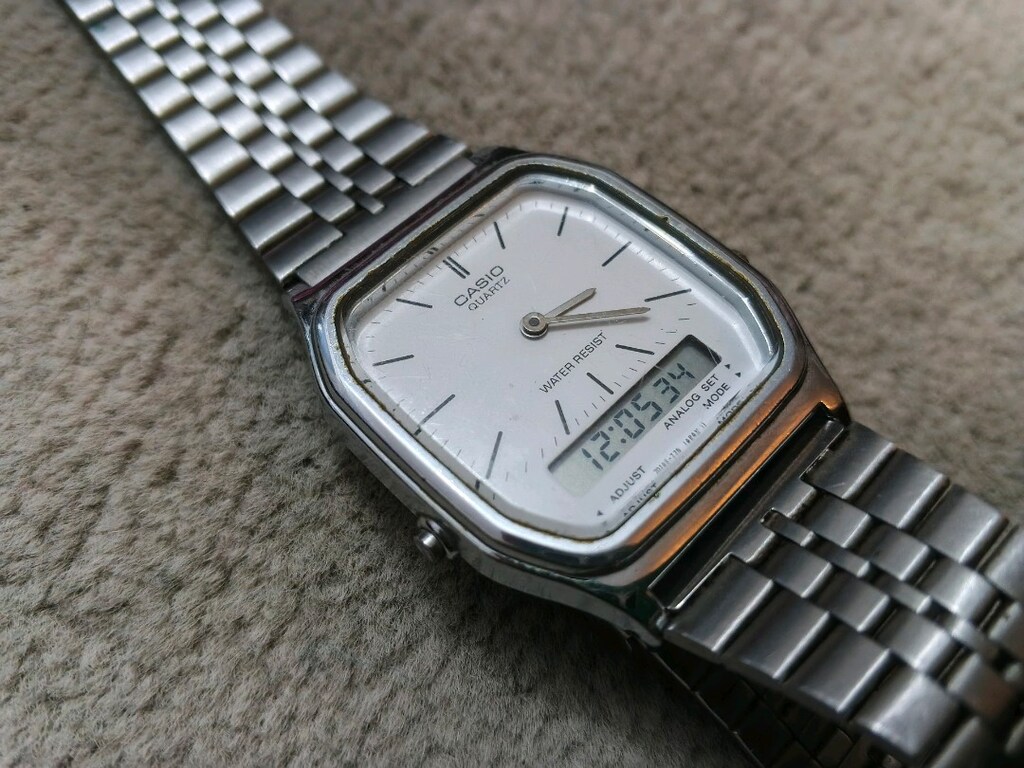 Sıfır gibi Orjinal çift saat Casio kol saati - 4