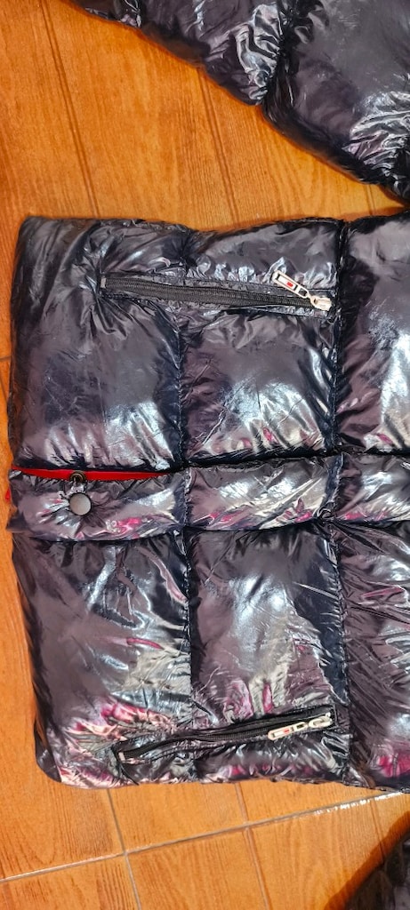 Tommy Jeans parlak koyu lacivert şişme mont. - 3