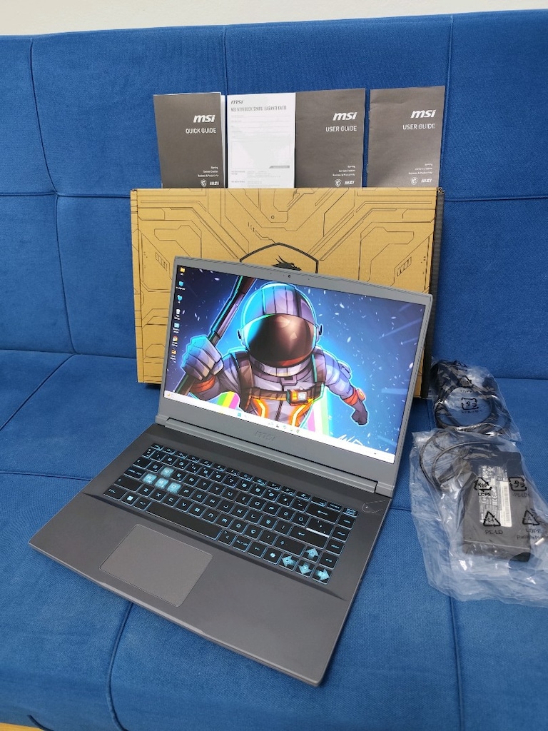 MSI Thin 15 Oyun Çizim Leptop - İ5 12450H + 4 GB RTX 2050 + 512 SSD - 2