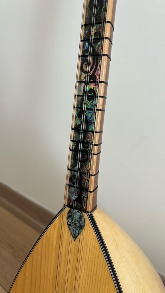 "Özel Yapım Tam Profesyonel Kelebek Saz (Abalone Sedef Klavye)" - 4