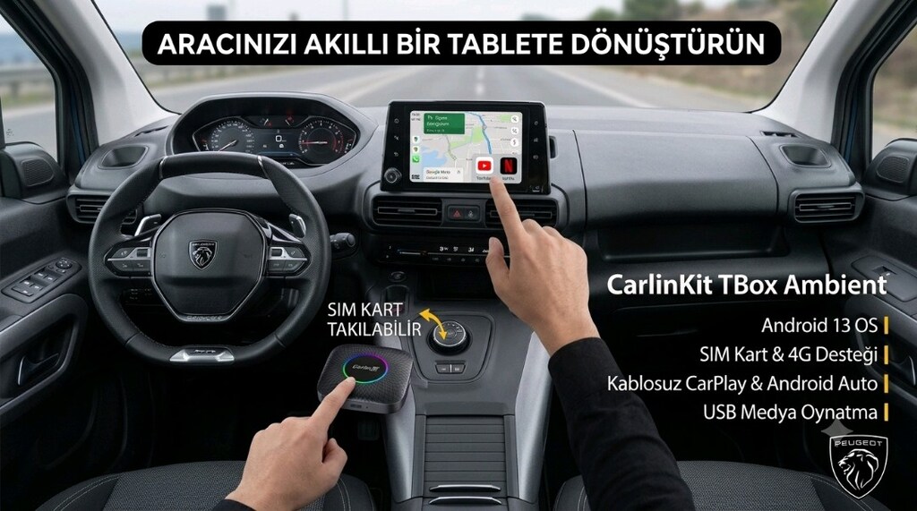 carlinkit Android auto carplay sorunsuz cihaz - 3