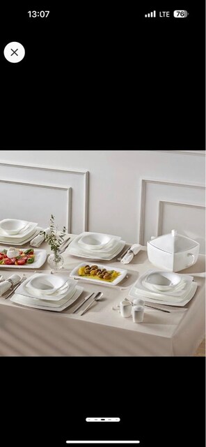 Karaca Fine Pearl Helen 12 kişilik yemek takımı