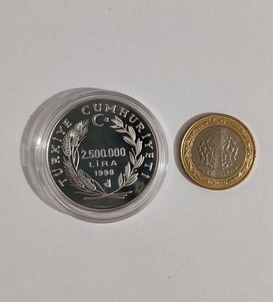 10 Euro Atatürk Gümüş Hatıra Parası Darphane Sertifikalı - 7