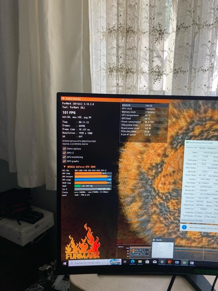 evga 2060 6 Gb Ekran kartı - 9
