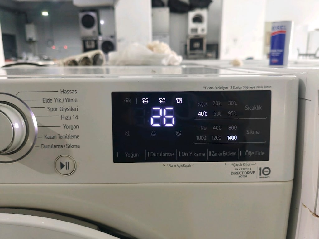 LG 9 kg 1400 devir yeni nesil çok temiz çamaşır makinesi - 7