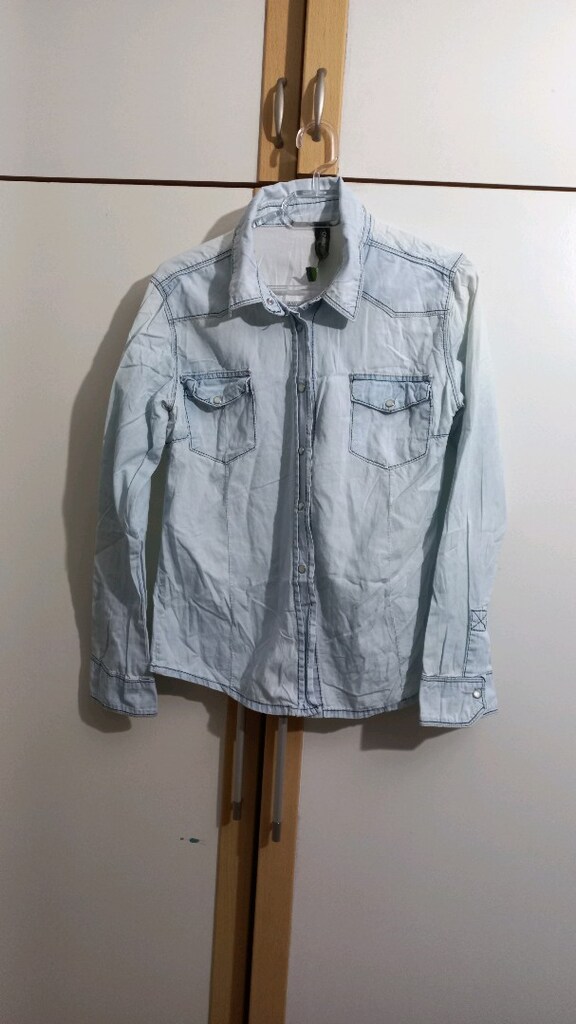 Açık Mavi Denim Gömlek - 2