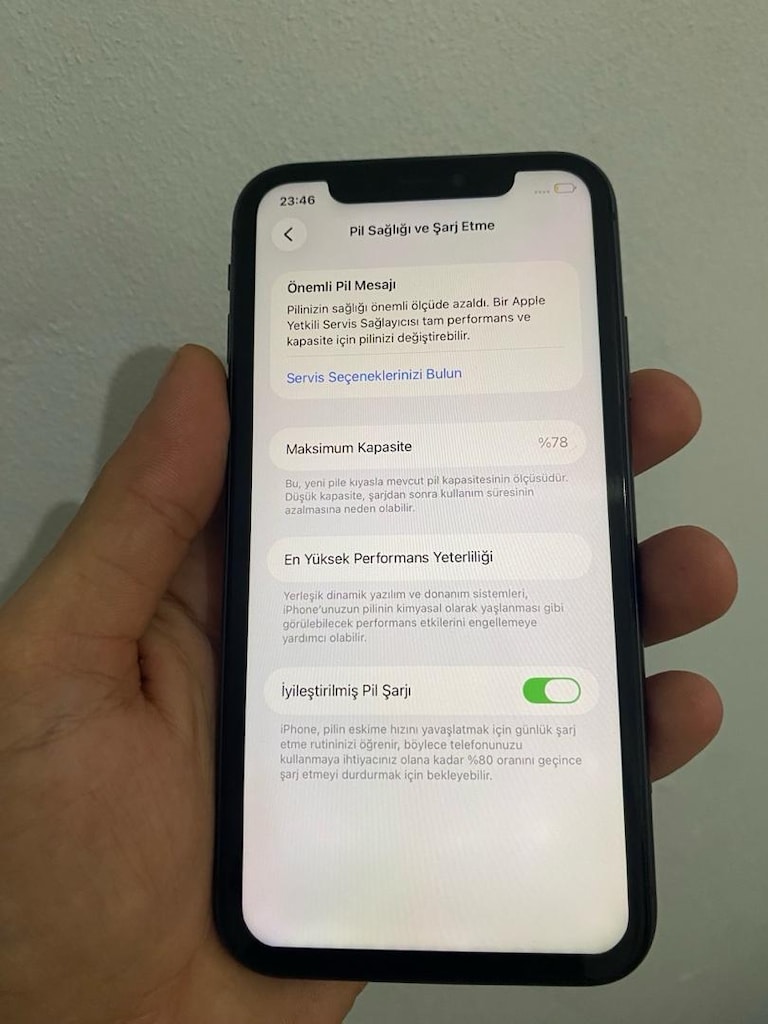 iPhone 11 YURTICI 128 GB PIL 78 - 8