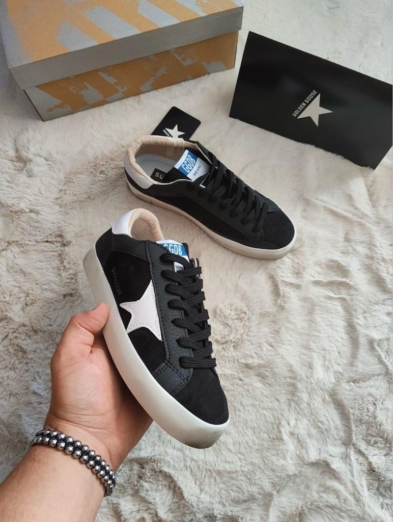 ‼‼‼GOLDEN GOOSE SUPERSTAR SİYAH UNISEX - 7