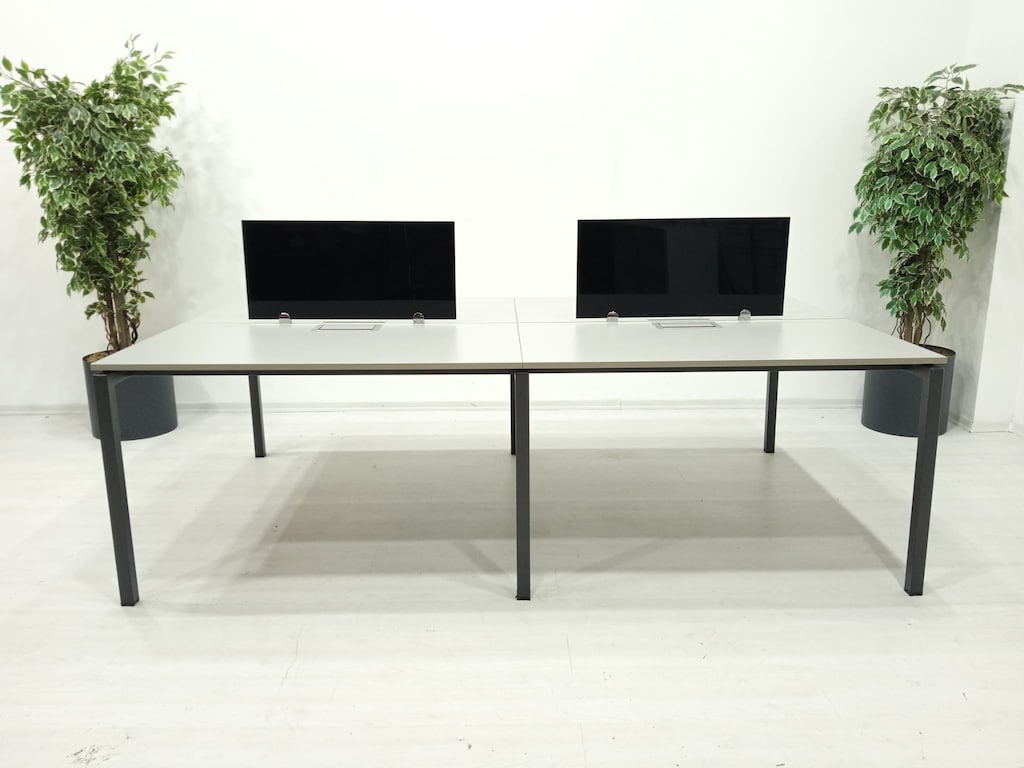ATOM OFİS- SES YALITIMLI DATAPORTLU 4'LÜ MDF WORKSTATION (SIFIR) - 6