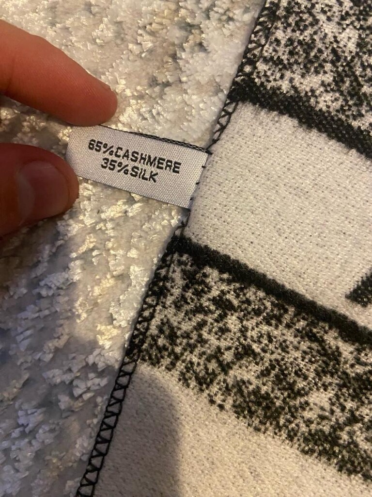 christian dior kaşmir ve ipek karışımlı şal - 5