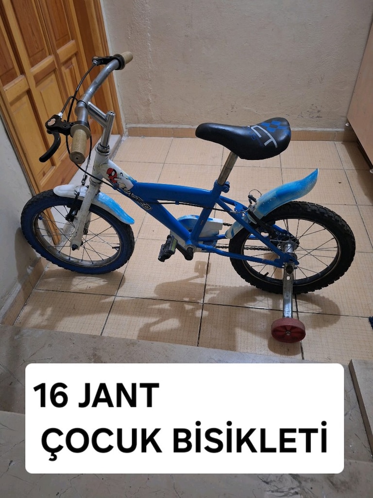 16 JANT ÇOCUK BİSİKLETİ MASRAFSIZ SAĞLAM DENGE TEKERLERİ DE VAR - 3