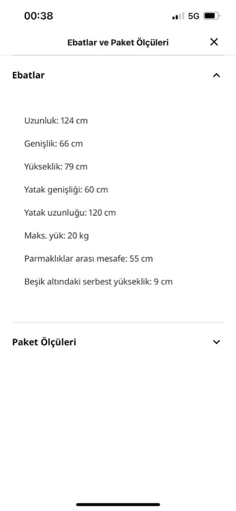 İkea marka çift kademeli beşik - 4