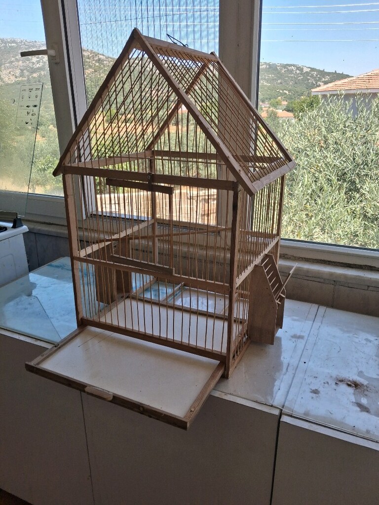 Ahşap kuş kafesi - 4