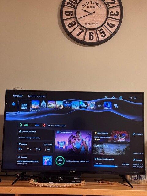 Temiz PS5 Digital Çift Kol 1 yıl ps5 Plus ücretsiz hediye. 825 GB
