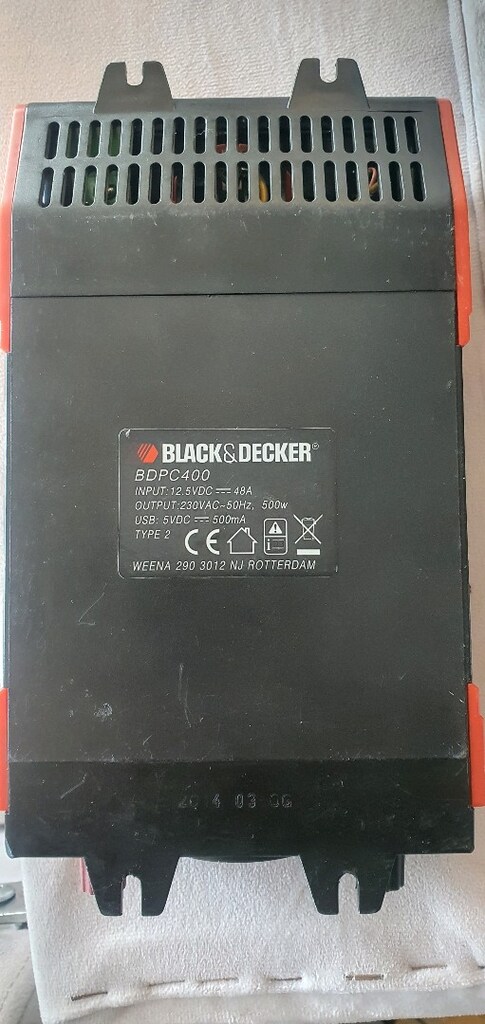 Black Decker 500 watt inverter - 3