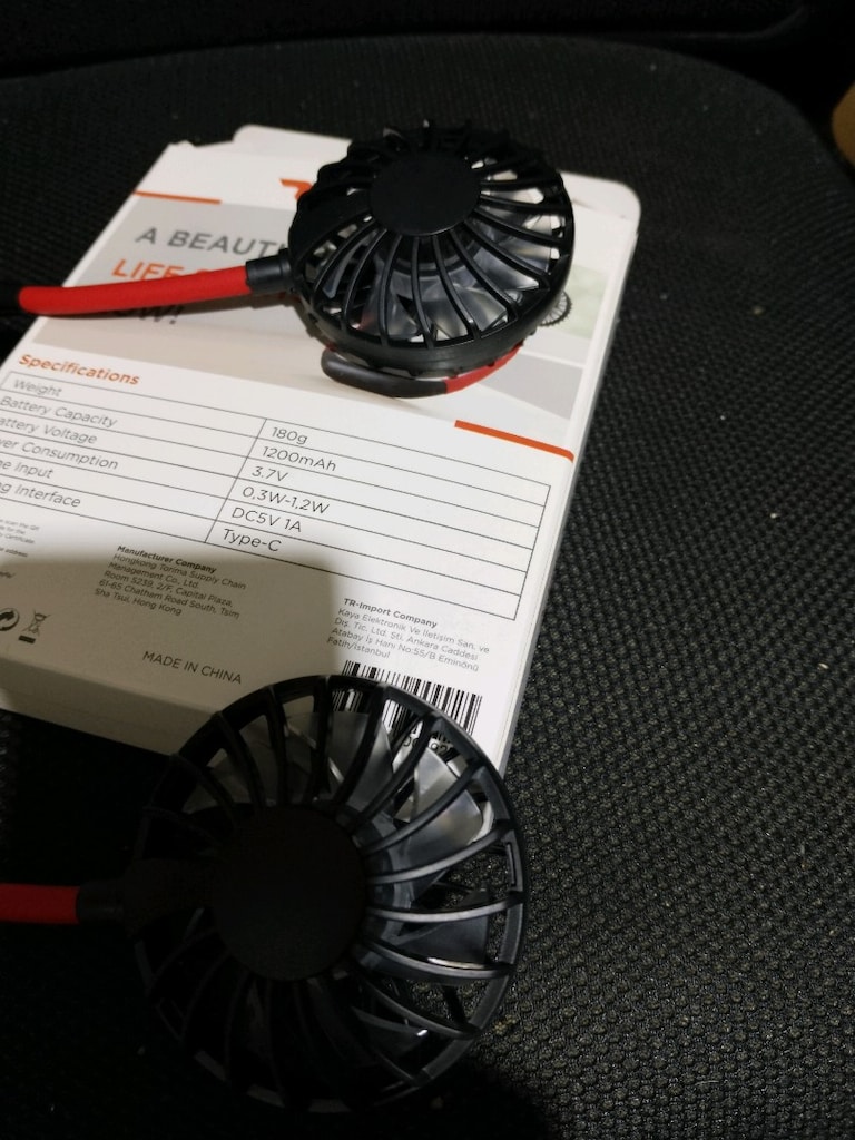 YENİ KUTUSUNDA TORİMA MİNİ NECK FAN ARABA MOTOR GİBİ ARAÇLARDA - 5