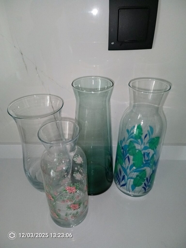 4 adet cam sürahi. cam Karaf - 3