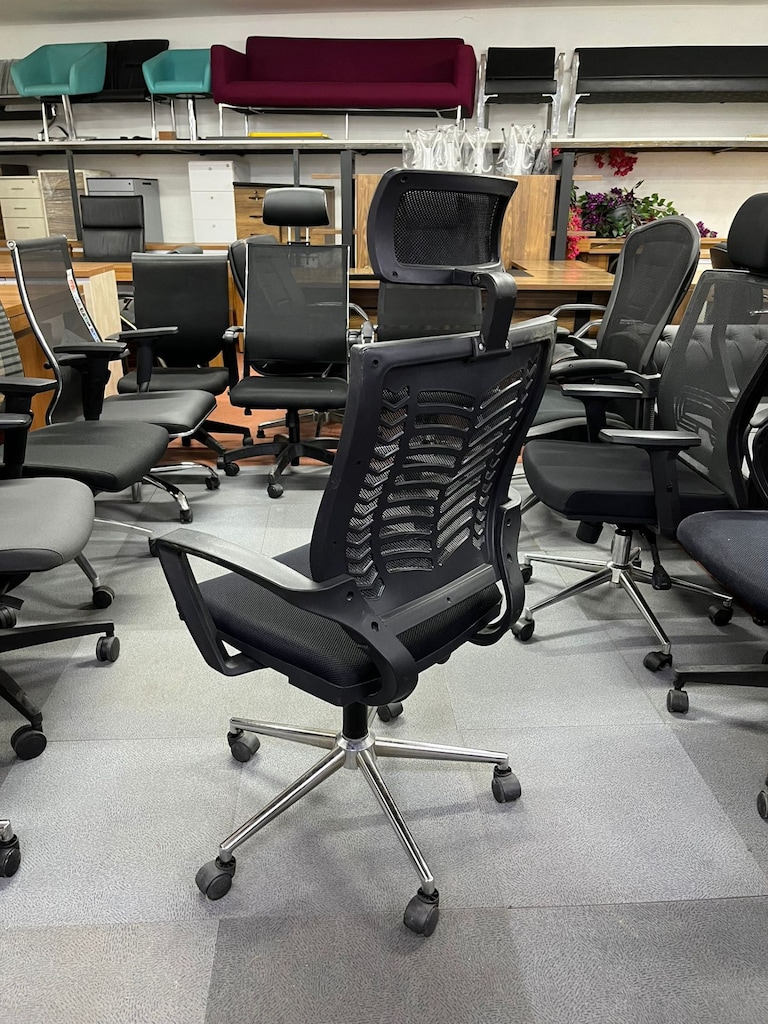 KLAS OFİS PENDİK SİYAH FİLELİ BAŞLIKLI METAL AYAKLI YÖNETİCİ - 3