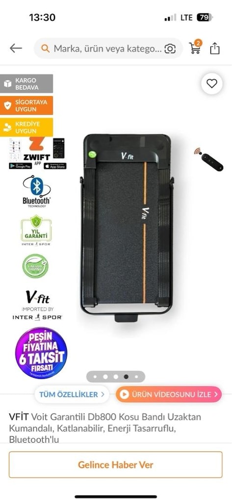 vfit Db800 Koşu bandı uzaktan kumandalı - 5