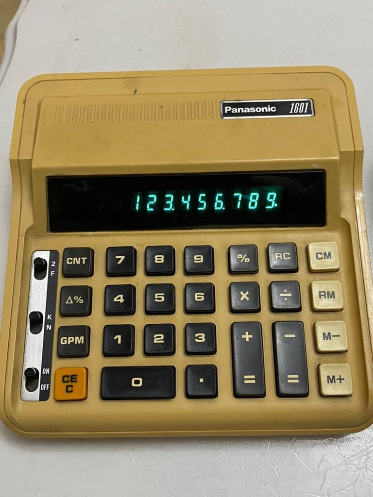 Panasonic 1601 floresan ekran hesap makinesi - 9