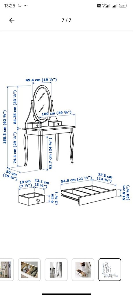 İKEA HEMNES MAKYAJ MASASI - 5