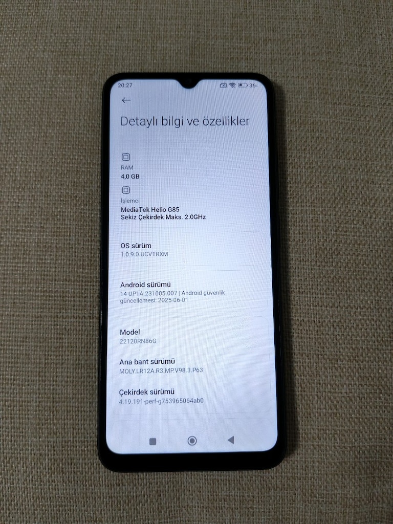 Redmi 12c 64gb hafiza 4gb rem hiçbir sorunu yok temiz son 3000tl - 5