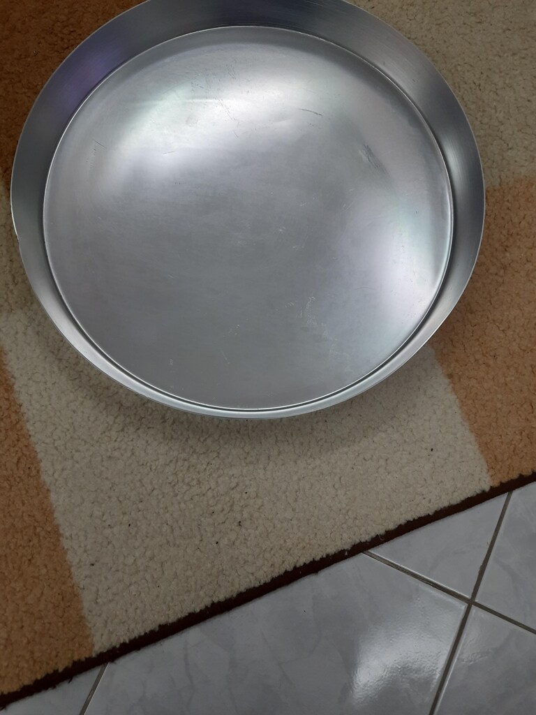 TESLİM YERİ:AKÇAY SIFIR YUVARLAK ALÜMİNYUM TEPSİ ÇAP:53 CM YÜK:5 CM. - 3