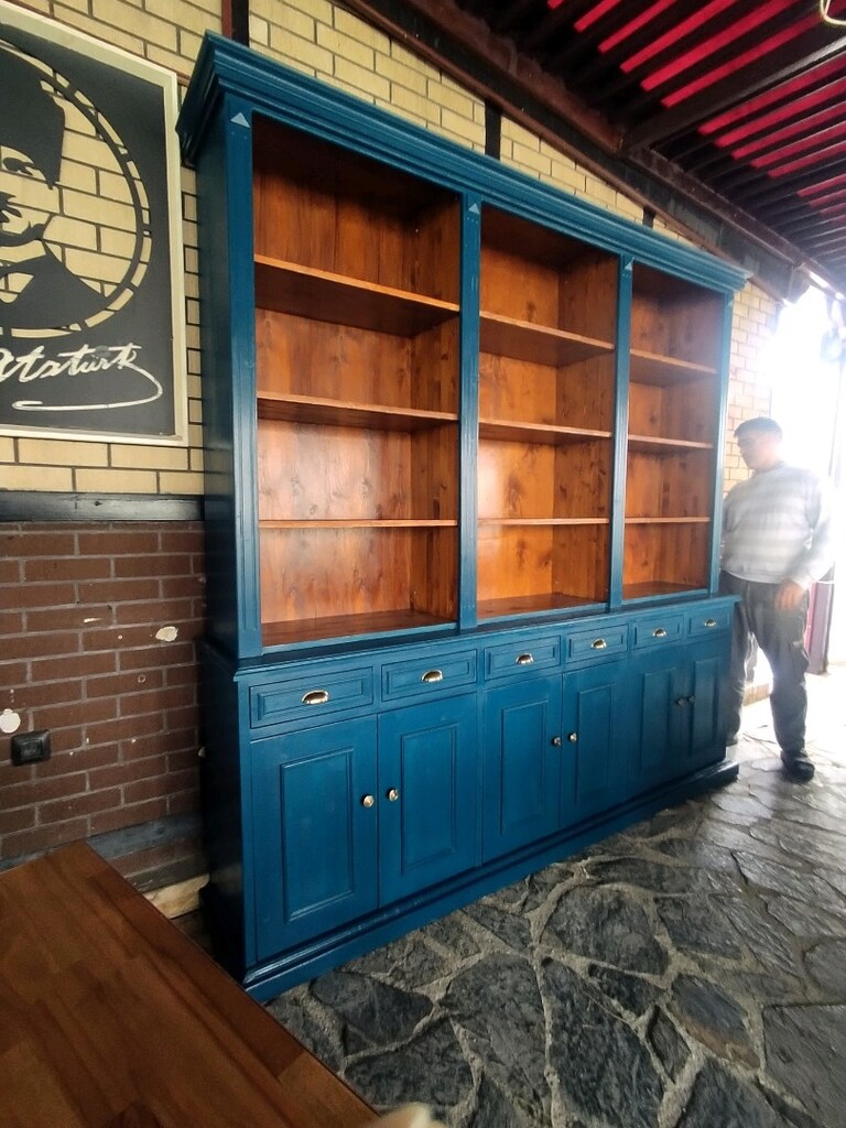 ahşap kitaplık - 2