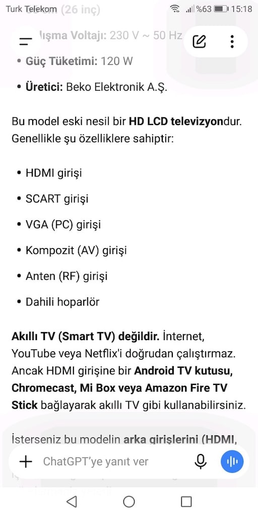 Beko 32inç hd lcd tv görüntü kalitesi ve sesi cok iyi - 5
