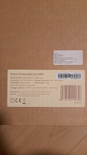 Smartmi Humidifier/ Hava nemlendirici