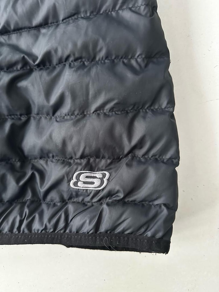 skechers maxi kadın siyah mont - 12