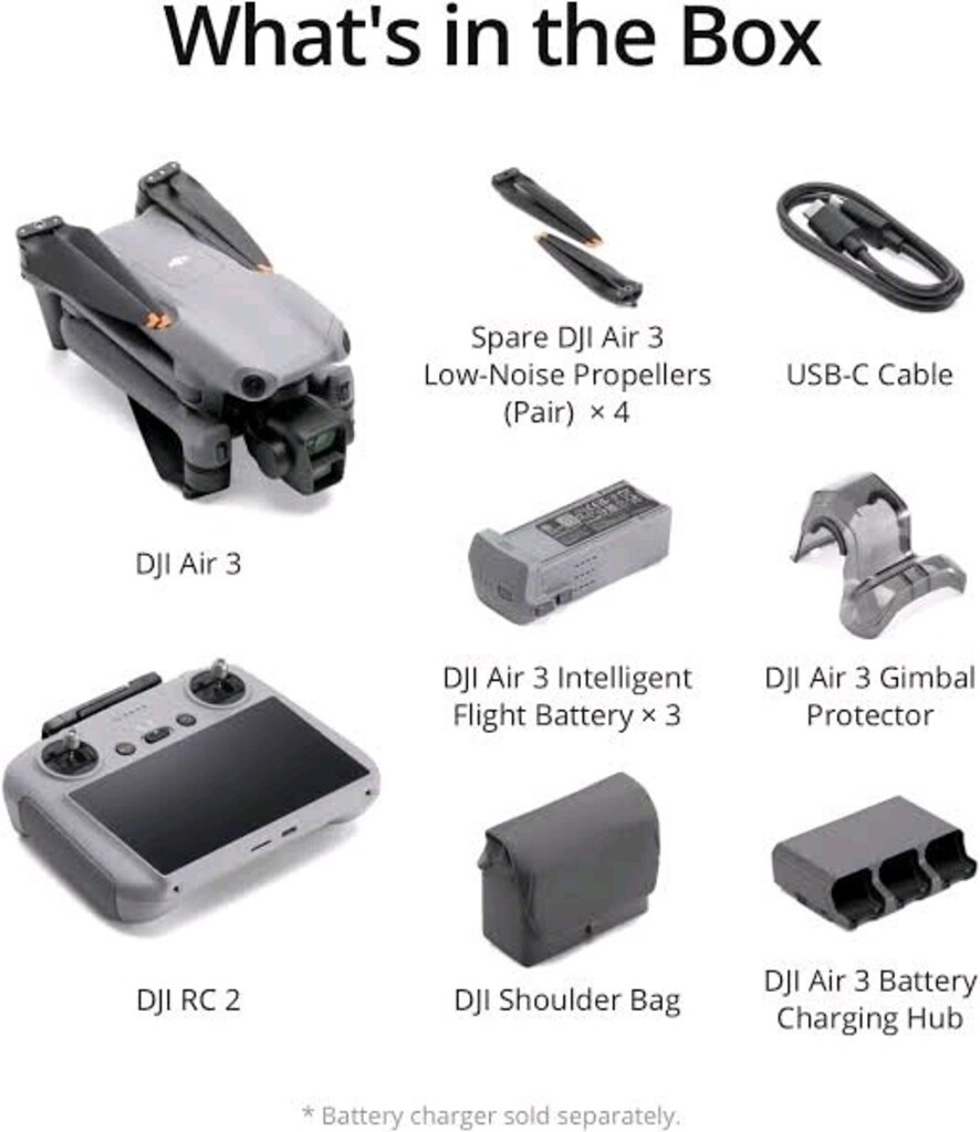 DJI AIR 3 FLY MORE COMBO (DJI RC 2 Ekran) - 2
