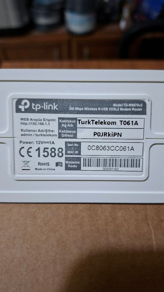 Tp-Link Vdsl + Fiber Modem 300 Mbps 2 - 2
