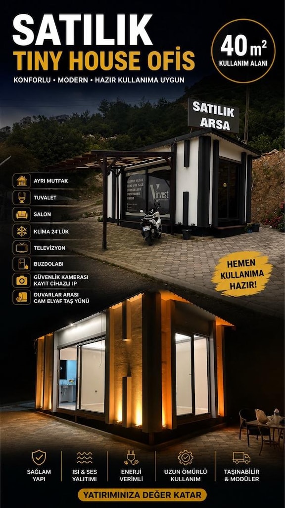 özel yapım tiny house - ofis - 6