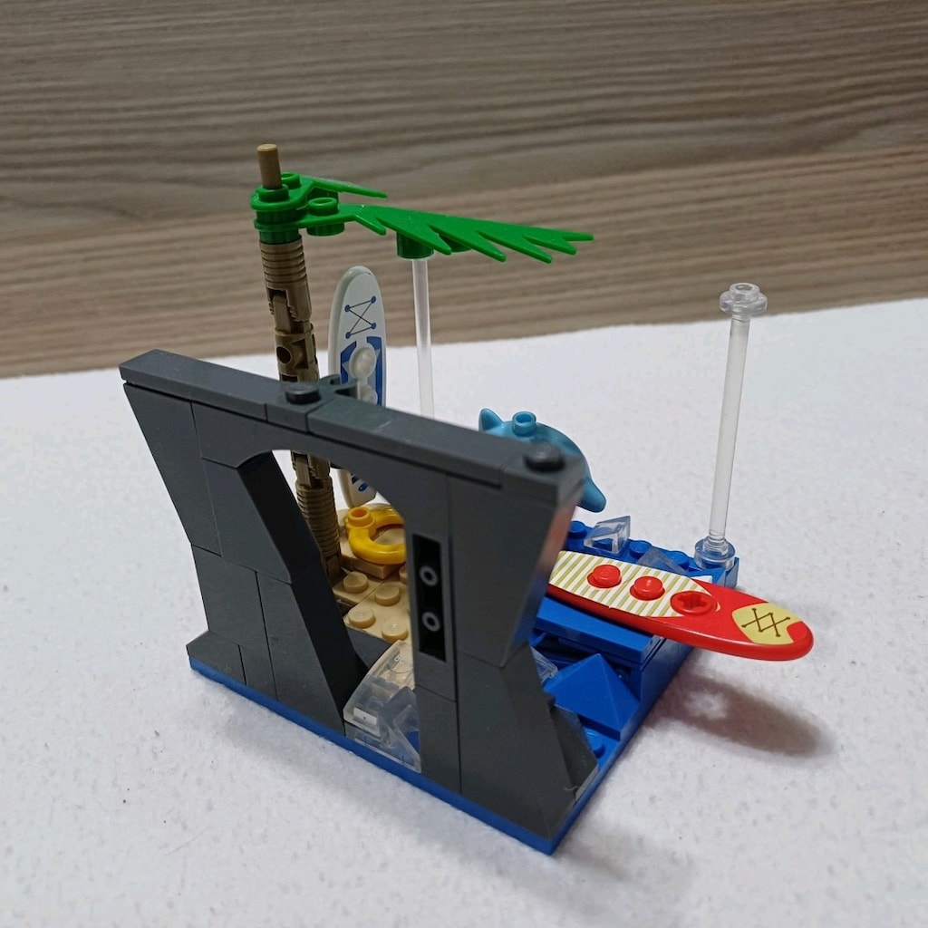 Lego Uyumlu Sörf Adayı & Yunus Temalı Yapı Seti (101 Parça - Eksiksiz - 6