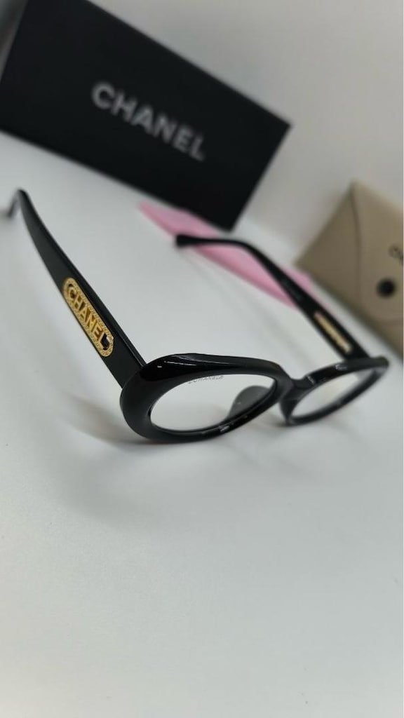 ‼‼SİYAH GOLD DETAYLI OVAL GÖZLÜK - 4