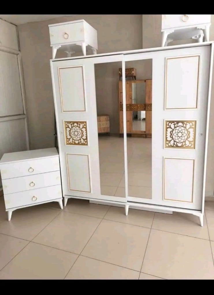 Yatak Odası Takımı Dolap Şifonyer Komidin sıfır - 3