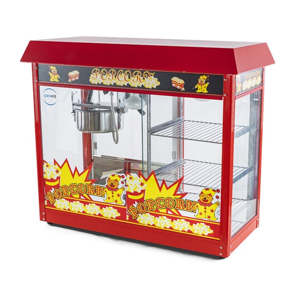 Popcorn Mısır Patlatma Makinesi Raflı (Model Zeytinli)1004 - 6