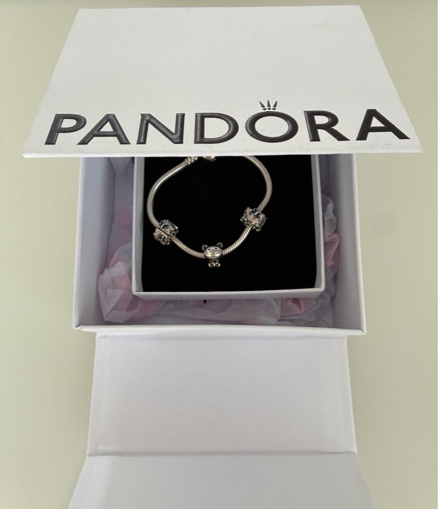17cm Pandora Bileklik + 3 Charm