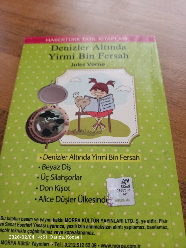 Denizler altında yirmi bin fersah kitabı - 3