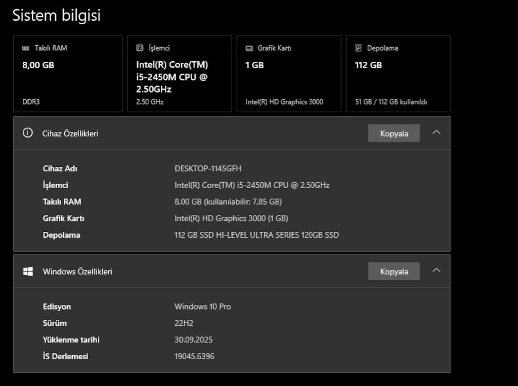 Dev 17.3 ekran P.Bell i5 - Yeni Sıfır Pik - 8gb RAM - SSD TurboDisk'li - 5