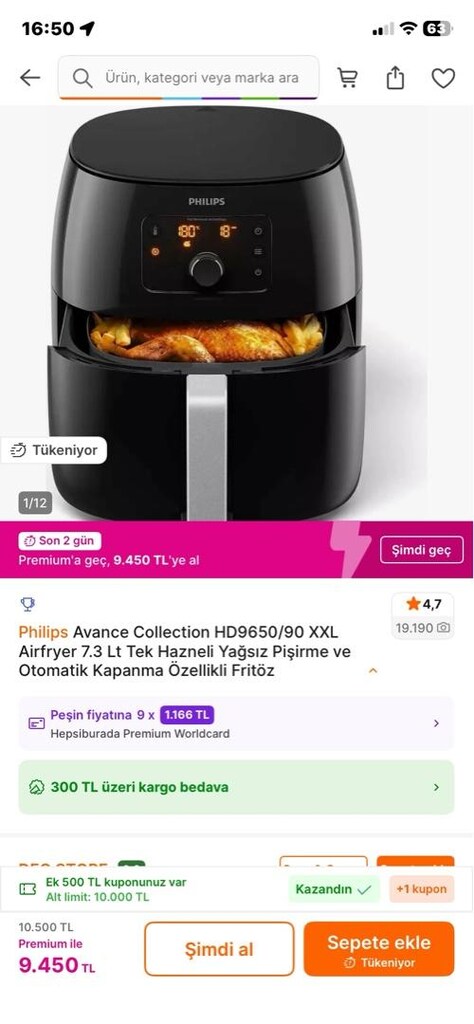 Temiz Philips Airfryer - 7